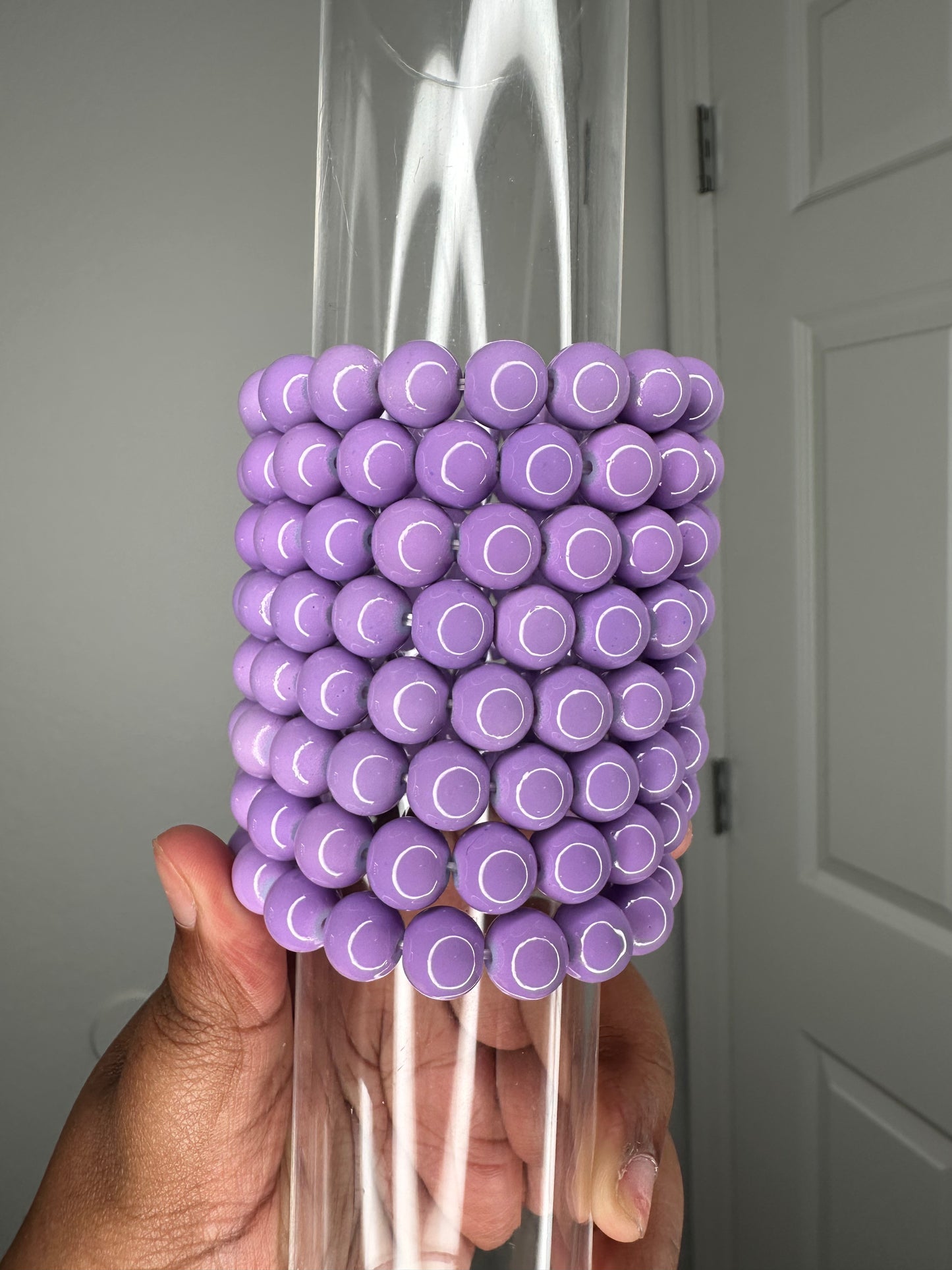 Lavender 10m beaded bracelet