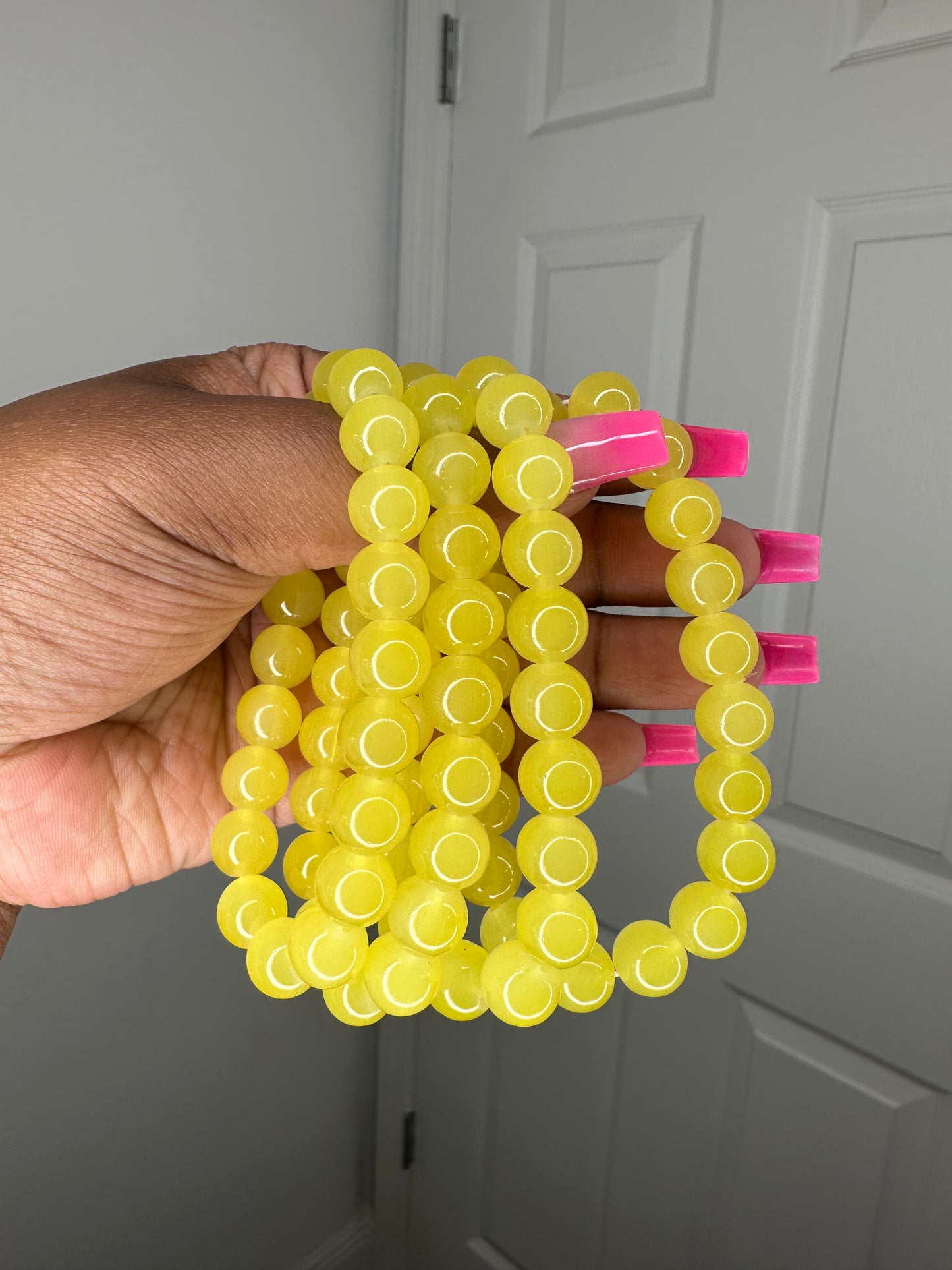 Lemon sucker 10mm beaded bracelet