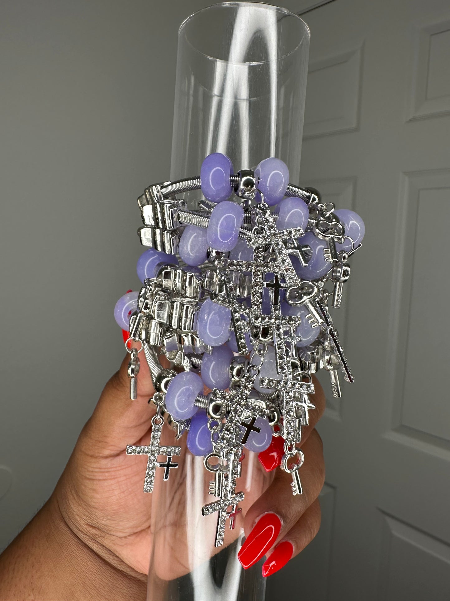 Crosses charm bracelet