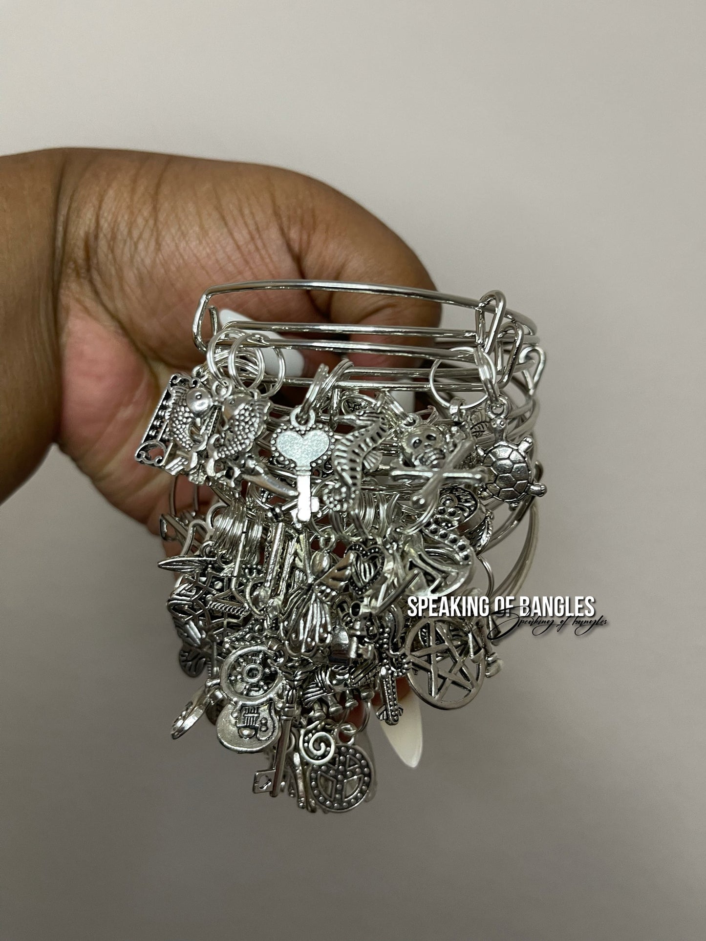 1PCS BASIC SILVER BANGLE