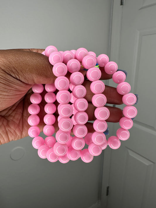 Bubble gum 10m beaded bracelet