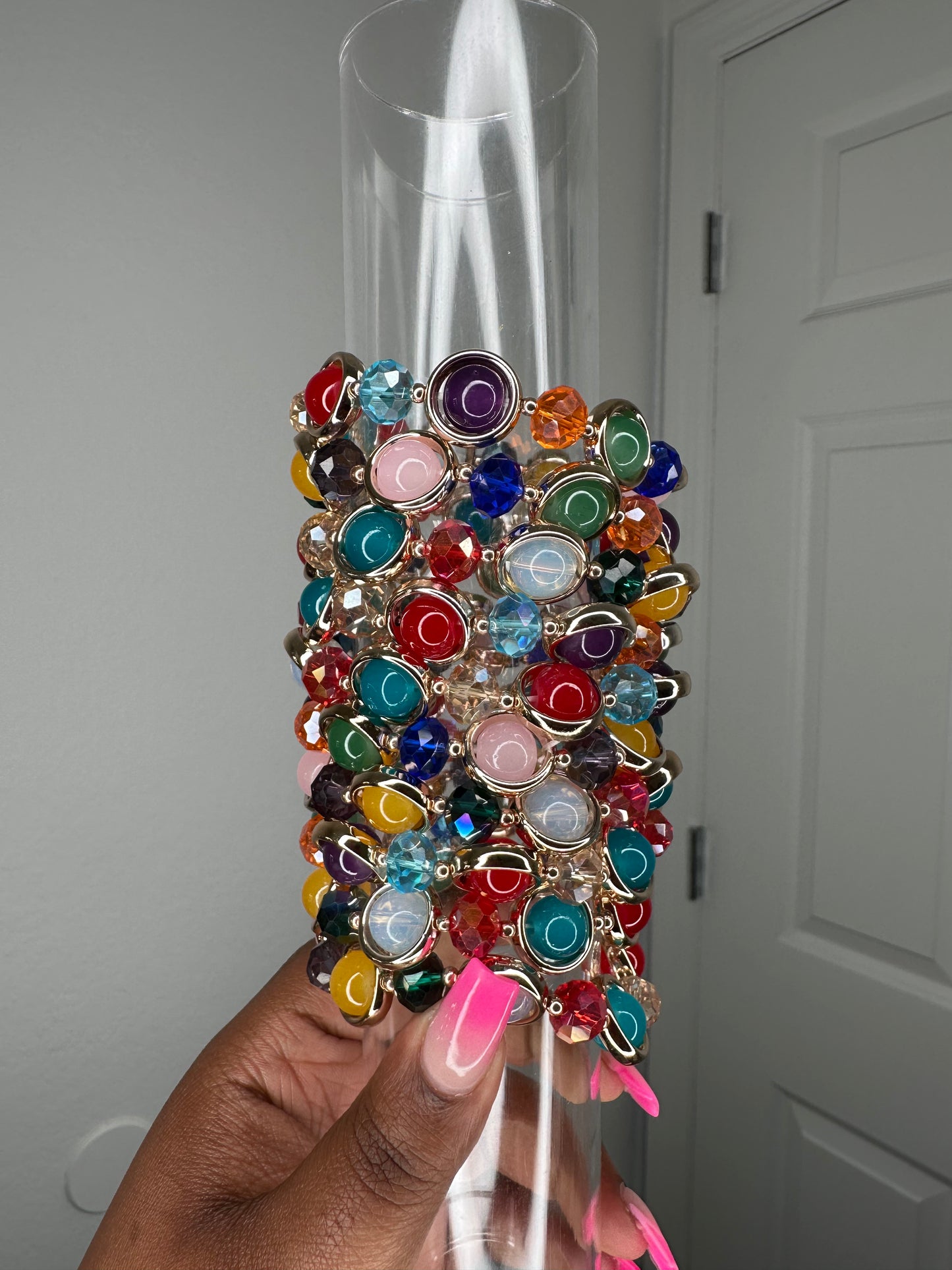 Gem beaded bracelet