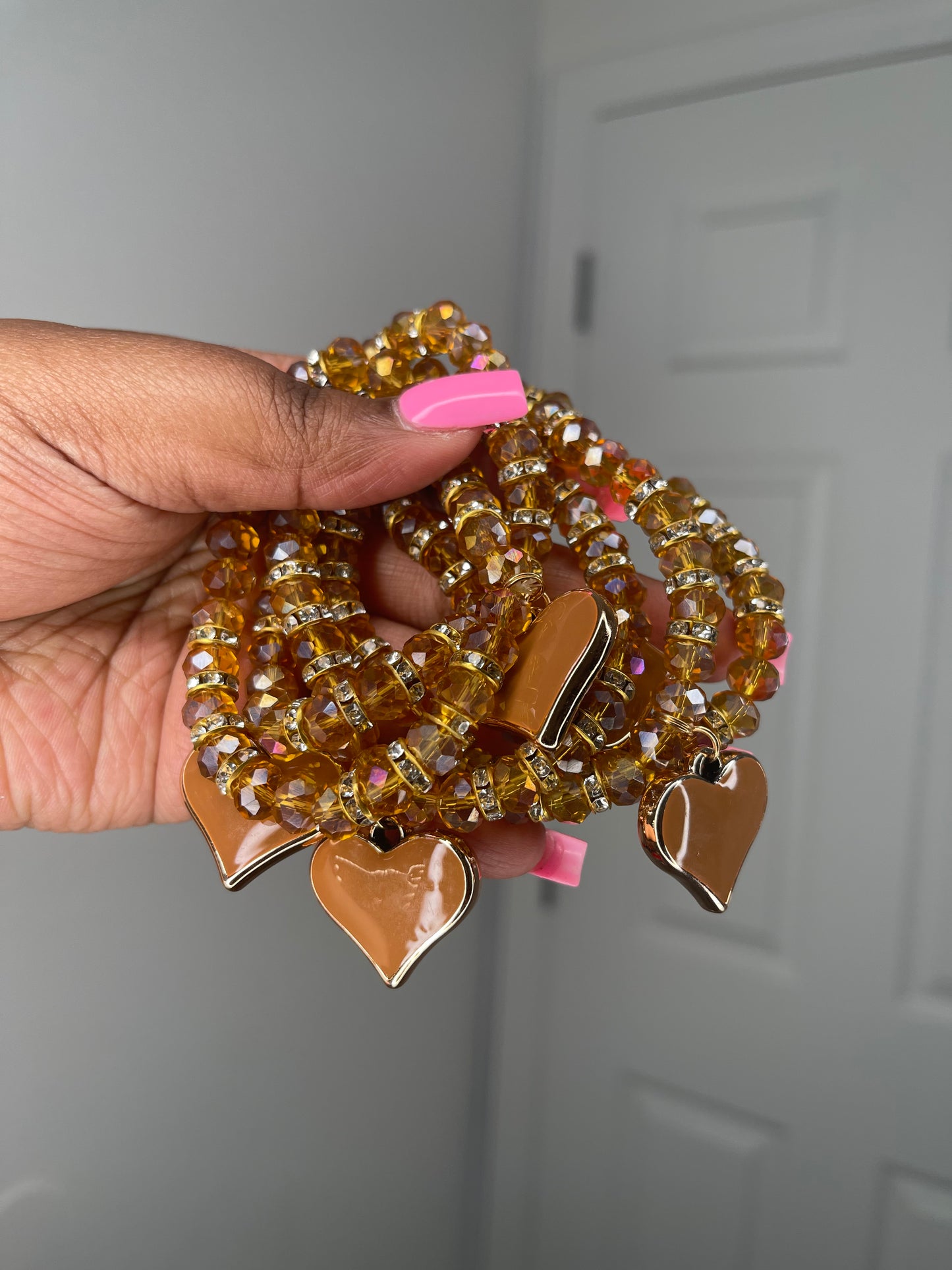 Brown sugar beaded bracelet